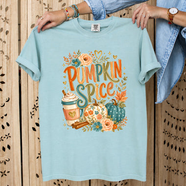 Pumpkin Spice Fall Pumpkin DTF Transfer DTF Heat Press Transfer from Sweet Tee Transfers