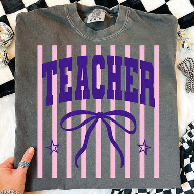 Preppy Teacher DTF Transfer DTF Heat Press Transfer from Sweet Tee Transfers