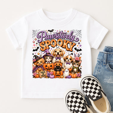 Pawsitively Spooky DTF Transfer DTF Heat Press Transfer from Sweet Tee Transfers