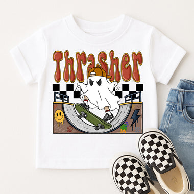 Thrasher Ghost Skateboard DTF Transfer DTF Heat Press Transfer from Sweet Tee Transfers