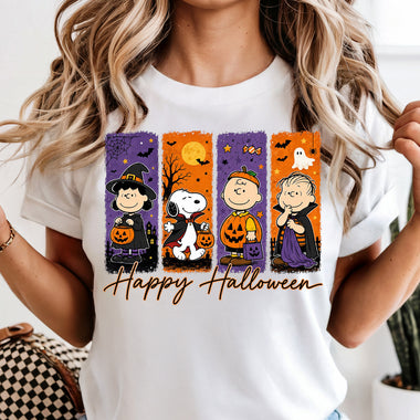 Happy Halloween Peanuts Collage DTF Transfer DTF Heat Press Transfer from Sweet Tee Transfers