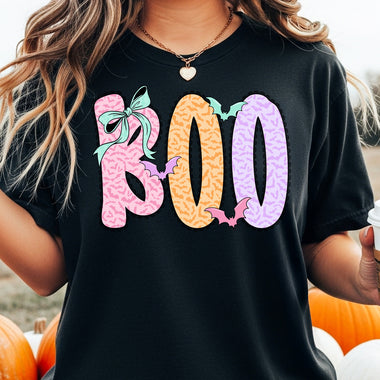Lace Boo DTF Transfer DTF Heat Press Transfer from Sweet Tee Transfers