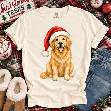 Christmas Dog Golden Retriever DTF Transfer DTF Heat Press Transfer from Sweet Tee Transfers