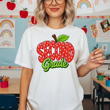 Apple Second Grade DTF Transfer DTF Heat Press Transfer from Sweet Tee Transfers
