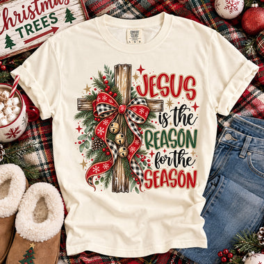 Jesus Is the Reason for the Season Christmas DTF Transfer DTF Heat Press Transfer from Sweet Tee Transfers
