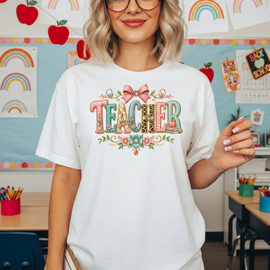 Teacher Pastels DTF Transfer DTF Heat Press Transfer from Sweet Tee Transfers