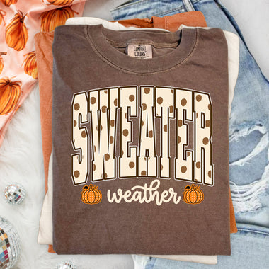 Sweater Weather Polka Dots DTF Transfer DTF Heat Press Transfer from Sweet Tee Transfers
