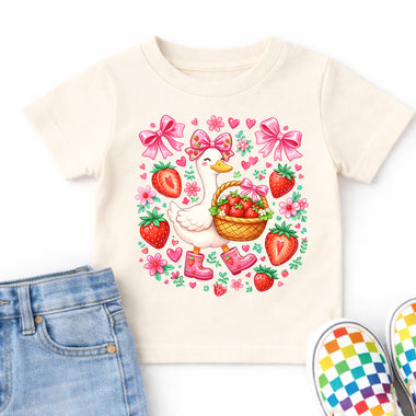 Strawberry Goose DTF Transfer DTF Heat Press Transfer from Sweet Tee Transfers