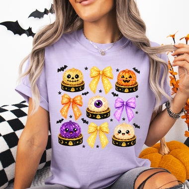 Glitter Halloween Dumplings DTF Transfer DTF Heat Press Transfer from Sweet Tee Transfers