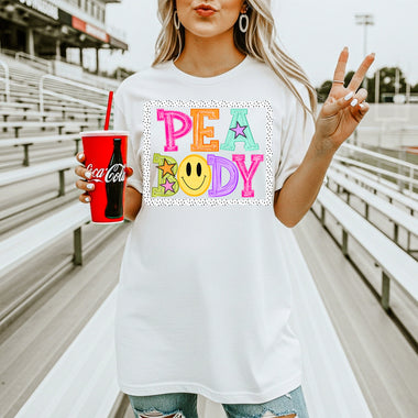 Peabody School Mascot DTF Transfer – Bright Letters DTF Heat Press Transfer from Sweet Tee Transfers
