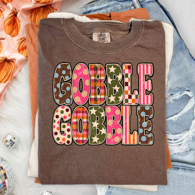 Gobble Gobble Mixed Pattern DTF Transfer DTF Heat Press Transfer from Sweet Tee Transfers