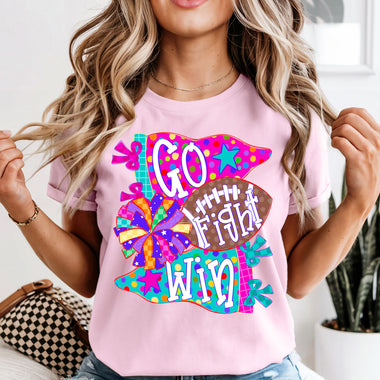 Go Fight Win DTF Transfer DTF Heat Press Transfer from Sweet Tee Transfers