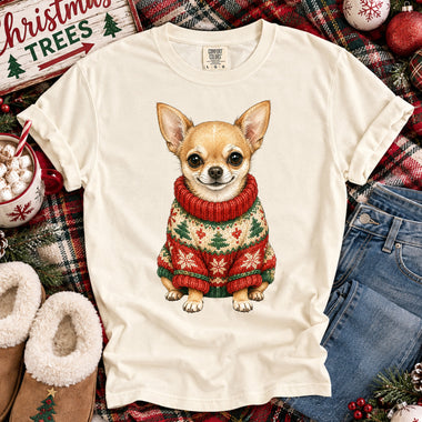 Christmas Dog Chihuahua DTF Transfer DTF Heat Press Transfer from Sweet Tee Transfers