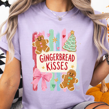 Gingerbread Kisses DTF Transfer DTF Heat Press Transfer from Sweet Tee Transfers