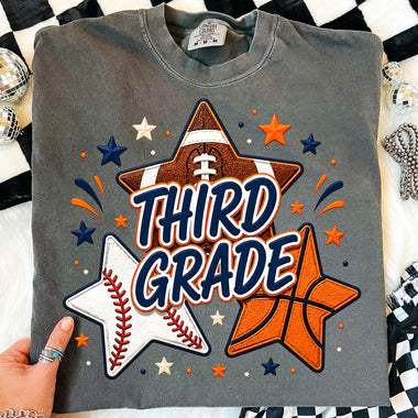 Sports Stars Third Grade DTF Transfer DTF Heat Press Transfer from Sweet Tee Transfers