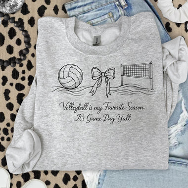 Volleyball Is My Favorite Season It's Game Day Y'all DTF Transfer DTF Heat Press Transfer from Sweet Tee Transfers