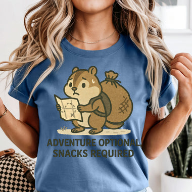 Adventure Optional Snacks Required DTF Transfer DTF Heat Press Transfer from Sweet Tee Transfers