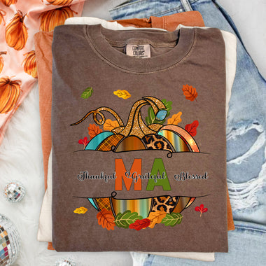MA Fall Pumpkin DTF Transfer DTF Heat Press Transfer from Sweet Tee Transfers