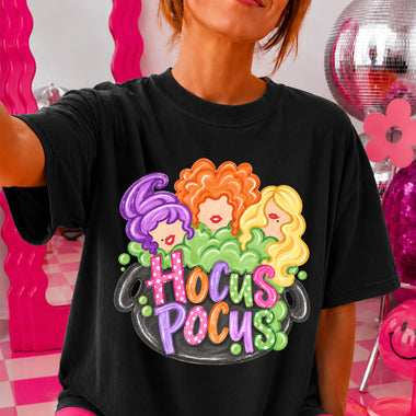 Hocus Pocus Witch Cauldron DTF Transfer DTF Heat Press Transfer from Sweet Tee Transfers
