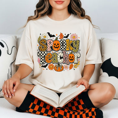 Spooky Teacher Halloween DTF Transfer DTF Heat Press Transfer from Sweet Tee Transfers