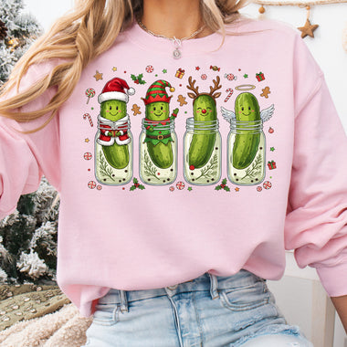 Christmas Pickles Happy DTF Transfer DTF Heat Press Transfer from Sweet Tee Transfers