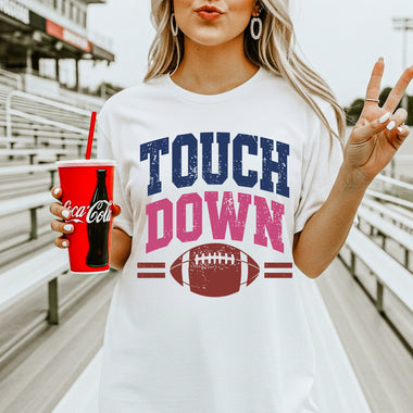 Touchdown Pink DTF Transfer DTF Heat Press Transfer from Sweet Tee Transfers