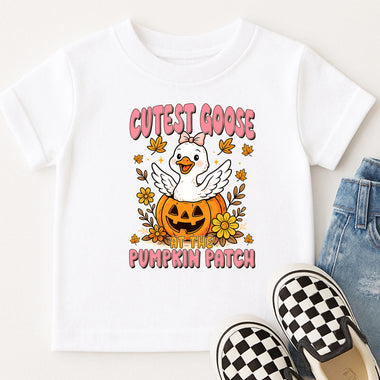 Cutest Goose at the Pumpkin Patch DTF Transfer DTF Heat Press Transfer from Sweet Tee Transfers