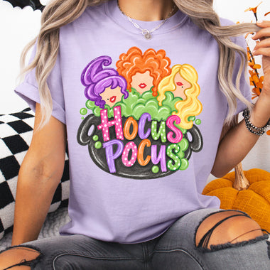 Hocus Pocus Witch Cauldron DTF Transfer DTF Heat Press Transfer from Sweet Tee Transfers