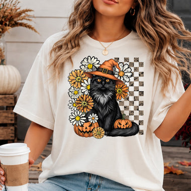Halloween Vintage Cat DTF Transfer DTF Heat Press Transfer from Sweet Tee Transfers