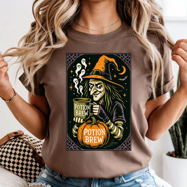 Potion Brew Witch Halloween DTF Transfer DTF Heat Press Transfer from Sweet Tee Transfers