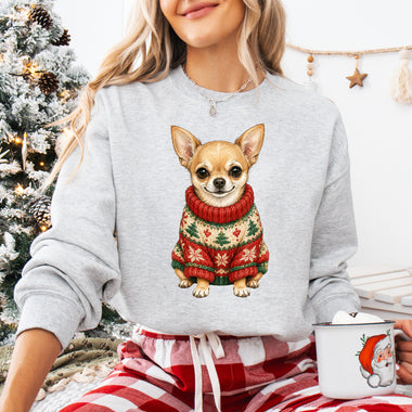 Christmas Dog Chihuahua DTF Transfer DTF Heat Press Transfer from Sweet Tee Transfers