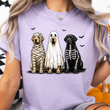 Halloween Dog Trio DTF Transfer DTF Heat Press Transfer from Sweet Tee Transfers