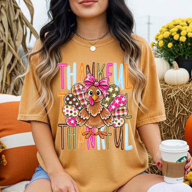 Thankful Turkey DTF Transfer DTF Heat Press Transfer from Sweet Tee Transfers