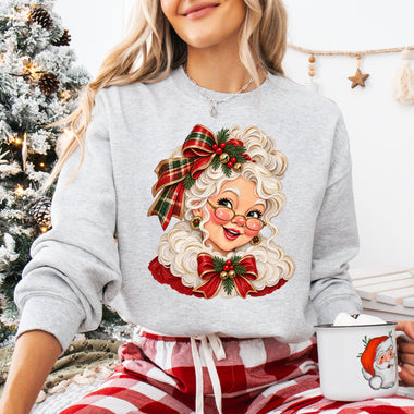 Mrs. Claus Head DTF Transfer DTF Heat Press Transfer from Sweet Tee Transfers