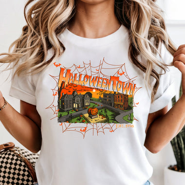 Halloween Town Spider Web DTF Transfer DTF Heat Press Transfer from Sweet Tee Transfers