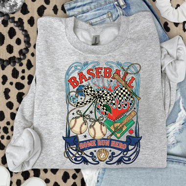 Baseball Home Run Hero DTF Transfer DTF Heat Press Transfer from Sweet Tee Transfers