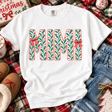 Mimi Christmas Red and Green DTF Transfer DTF Heat Press Transfer from Sweet Tee Transfers
