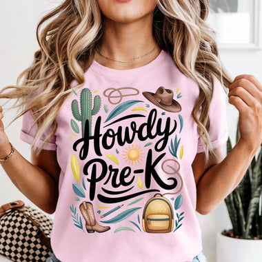 Howdy Pre-K DTF Transfer DTF Heat Press Transfer from Sweet Tee Transfers