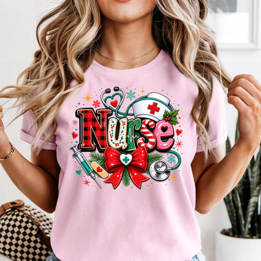 Christmas Nurse DTF Transfer DTF Heat Press Transfer from Sweet Tee Transfers