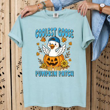 Coolest Goose at the Pumpkin Patch DTF Transfer DTF Heat Press Transfer from Sweet Tee Transfers