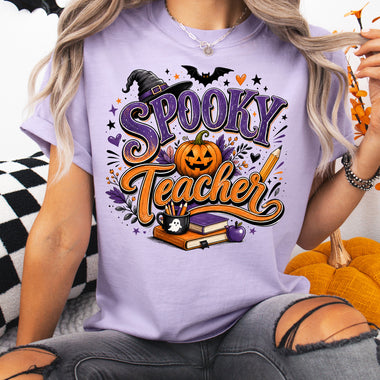 Spooky Teacher DTF Transfer DTF Heat Press Transfer from Sweet Tee Transfers