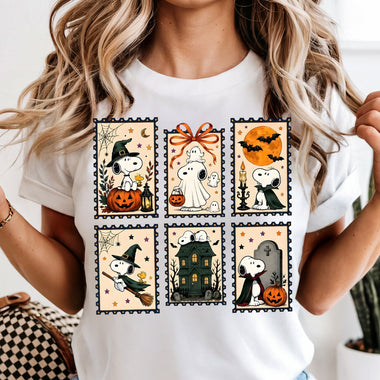 Snoopy Halloween Stamps DTF Transfer DTF Heat Press Transfer from Sweet Tee Transfers