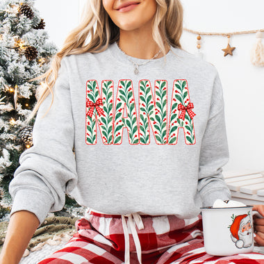 NANA Christmas Red and Green DTF Transfer DTF Heat Press Transfer from Sweet Tee Transfers