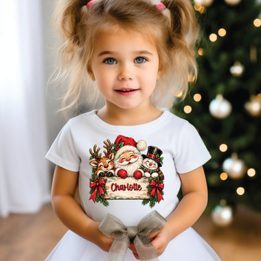 Custom Christmas Nameplate DTF Transfer DTF Heat Press Transfer from Sweet Tee Transfers