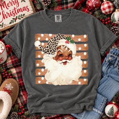 Santa Brown Striped DTF Transfer DTF Heat Press Transfer from Sweet Tee Transfers