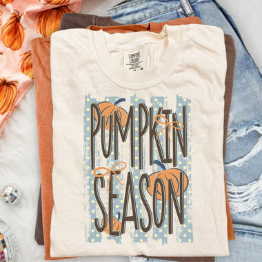 Pumpkin Season Striped DTF Transfer DTF Heat Press Transfer from Sweet Tee Transfers