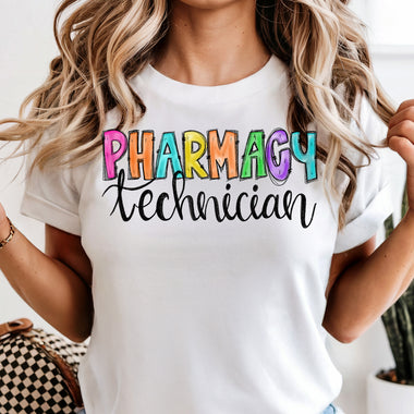 Pharmacy Technician Brights DTF Transfer DTF Heat Press Transfer from Sweet Tee Transfers
