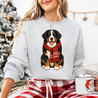 Christmas Dog Bernese Mountain Dog DTF Transfer DTF Heat Press Transfer from Sweet Tee Transfers