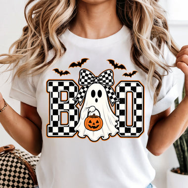 BOO Girl Halloween DTF Transfer DTF Heat Press Transfer from Sweet Tee Transfers