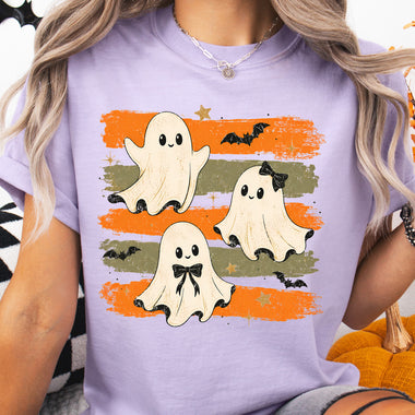 Retro Brushstroke Ghost Trio DTF Transfer DTF Heat Press Transfer from Sweet Tee Transfers